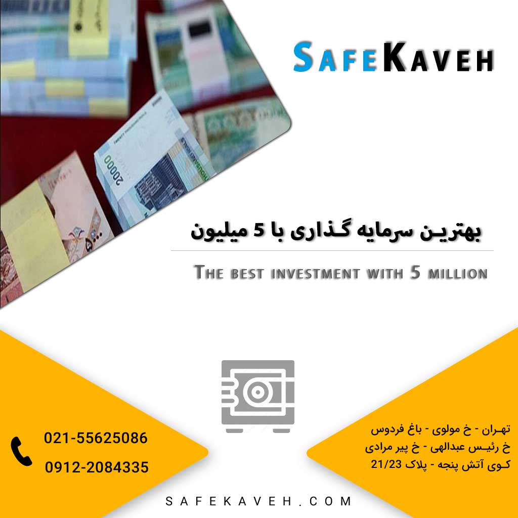 بهترین سرمایه گذاری با 5 میلیون